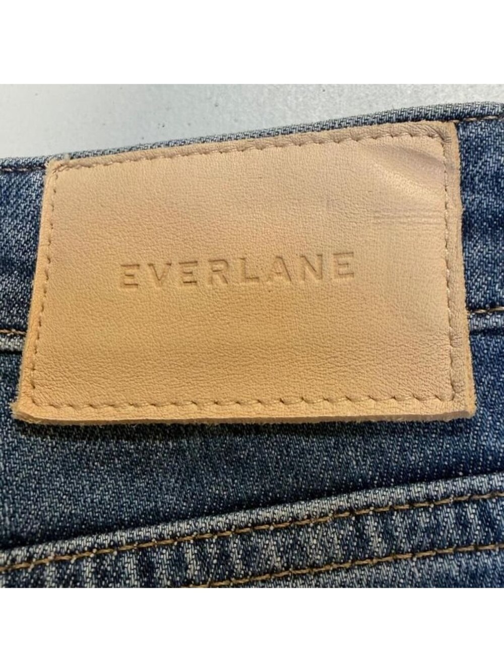Everlane The High Rise Straight Jean Women's 24 Denim Preppy Medium Wash Blue - Picture 4 of 8